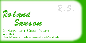 roland samson business card