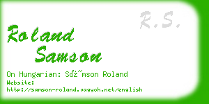 roland samson business card